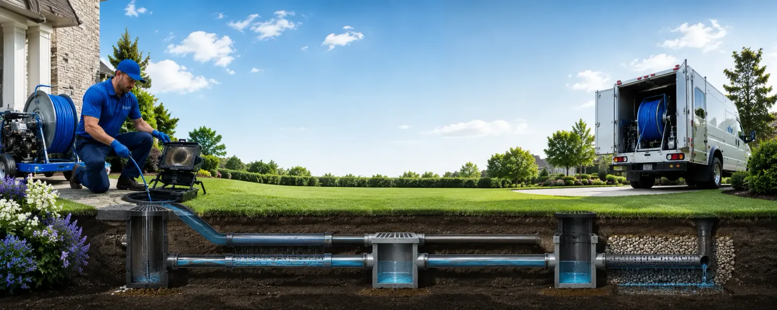 Outdoor drain cleaning information for East China, MI